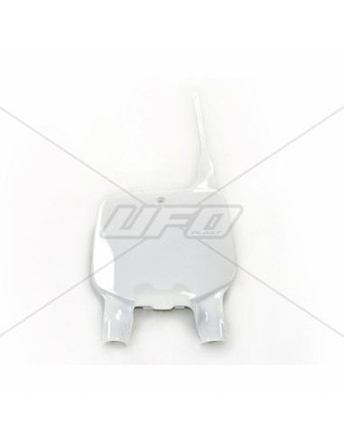 UFO Front Number Plate White Kawasaki