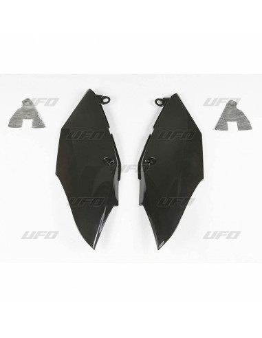 Plaques latérales UFO noir Honda CRF250R/450R/RX