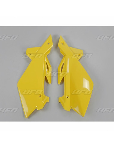 Plaques latérales UFO jaune Husqvarna