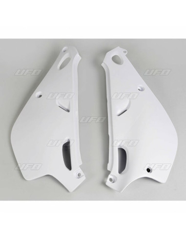 Plaques latérales UFO blanc Yamaha YZ80LC/LW