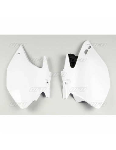 Plaques latérales UFO blanc Yamaha WR250F/450F