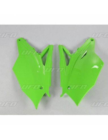 Plaques latérales UFO vert Kawasaki KX450F