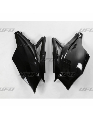 Plaques latérales UFO noir Kawasaki KX450F