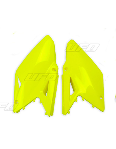 Plaques latérales UFO jaune fluo Suzuki RM-Z450