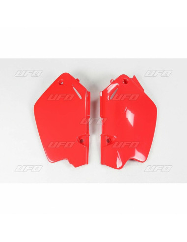 Plaques latérales UFO rouge Honda CR80R