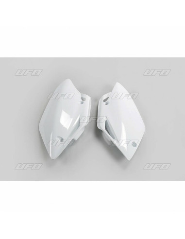 Plaques latérales UFO blanc Honda CRF150R