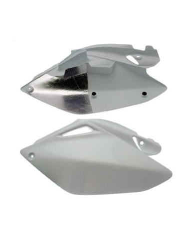 Plaques latérales UFO blanc Honda CRF250R