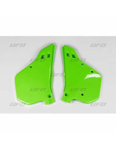 Plaques latérales UFO vert KX Kawasaki KX125/250