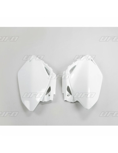 Plaques latérales UFO blanc Honda CRF450R