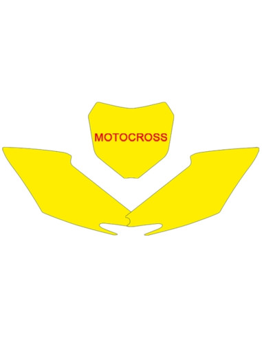 Fonds de plaque BLACKBIRD blanc Honda CRF250R/450R