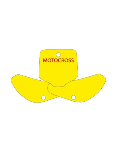 BLACKBIRD Plate Stickers Yellow KTM EXC