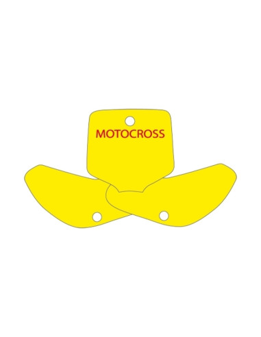 Fonds de plaque BLACKBIRD jaune KTM EXC