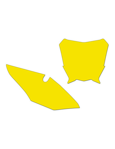 BLACKBIRD Plate Stickers Yellow Honda CRF450R