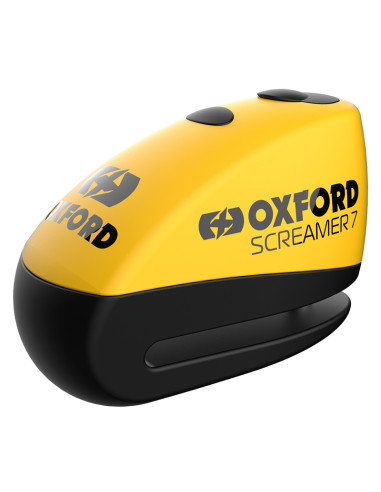 OXFORD Screamer 7 Disc Lock - Ø7mm Yellow/Black