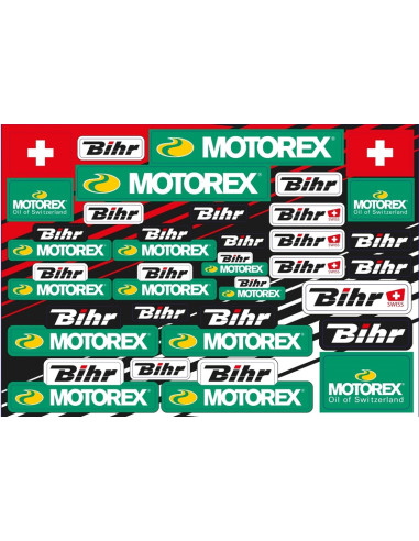 BLACKBIRD Motorex & Bihr Sticker Sheet