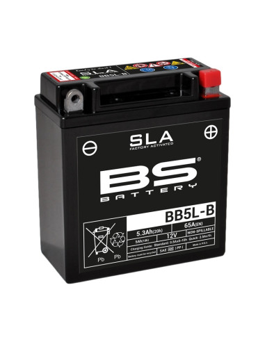 BS BATTERY SLA Battery Maintenance Free Factory Activated - BB5L-B