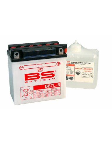 BS BATTERY Battery High performance with Acid Pack - BB7L-B