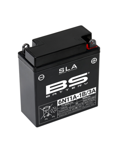 Batterie BS BATTERY SLA sans entretien activé usine - 6N11A-1B/3A