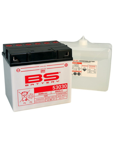 Batterie BS BATTERY Haute-performance avec pack acide - 53030