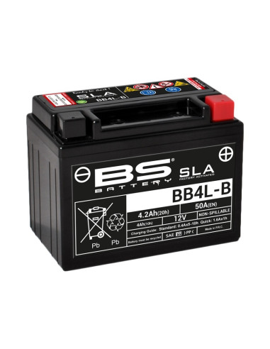BS BATTERY SLA Battery Maintenance Free Factory Activated - BB4L-B