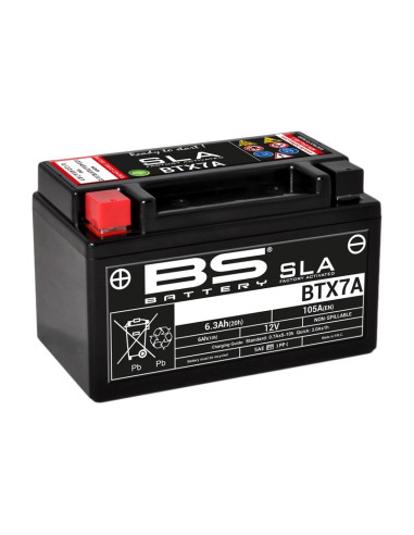 BS BATTERY SLA Battery Maintenance Free Factory Activated - BTX7A