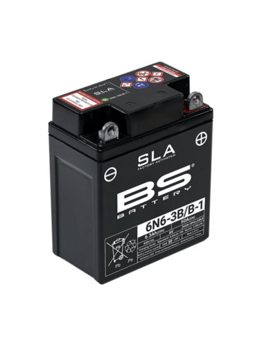 BS BATTERY SLA Battery Maintenance Free Factory Activated - 6N6-3B/B-1