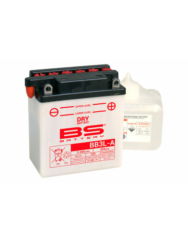 Batterie BS BATTERY Haute-performance avec pack acide - BB3L-A