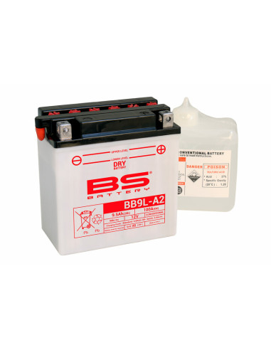BS BATTERY Battery High performance with Acid Pack - BB9L-A2