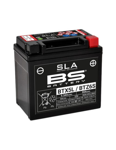 BS BATTERY SLA Battery Maintenance Free Factory Activated - BTX5L / BTZ6S