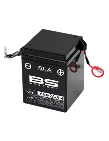 BS BATTERY SLA Battery Maintenance Free Factory Activated - 6N4-2A/A-4