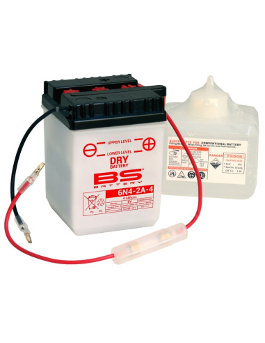 BS BATTERY Battery Conventional with Acid Pack - 6N4-2A-4