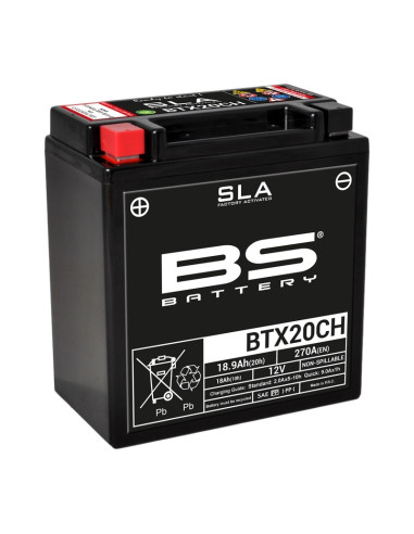 BS BATTERY SLA Battery Maintenance Free Factory Activated - BTX20CH