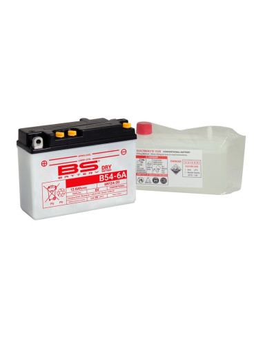 Batterie BS BATTERY conventionnelle avec pack acide - 6N12A-2D (B54-6A)