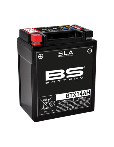 BS BATTERY SLA Battery Maintenance Free Factory Activated - BTX14AH