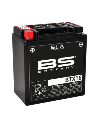 BS BATTERY SLA Battery Maintenance Free Factory Activated - BTX16