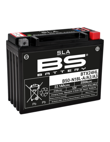 BS BATTERY SLA Battery Maintenance Free Factory Activated - BTX24HL/B50-N18L-A/A2/A3