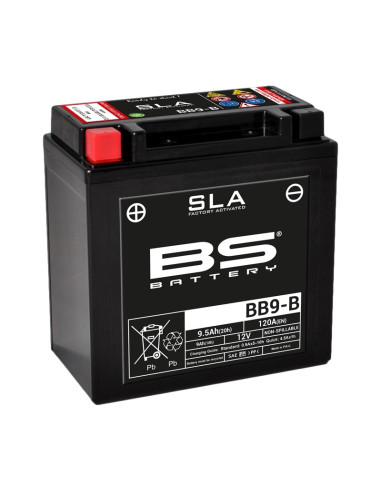 BS BATTERY SLA Battery Maintenance Free Factory Activated - BB9-B