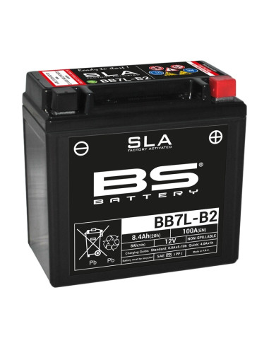 BS BATTERY SLA Battery Maintenance Free Factory Activated - BB7L-B2