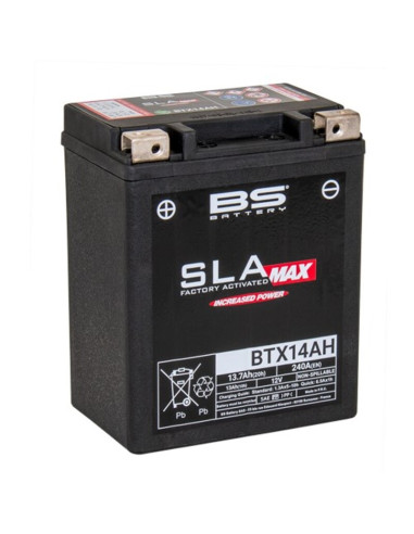 BS BATTERY SLA Max Battery Maintenance Free Factory Activated - BTX14AH MAX FA