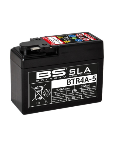 BS BATTERY SLA Battery Maintenance Free Factory Activated - BTR4A-5