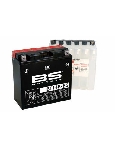 BS BATTERY Battery Maintenance Free with Acid Pack - BT14B