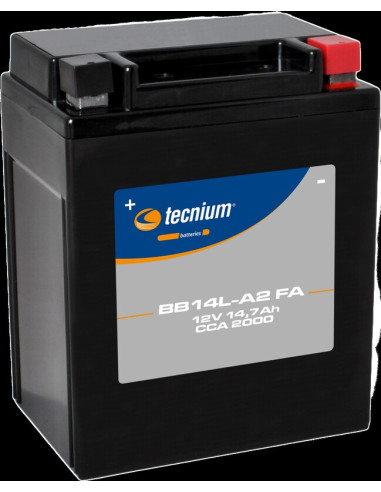TECNIUM Battery Maintenance Free Factory Activated - BB14L-A2