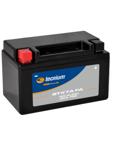 TECNIUM Battery Maintenance Free Factory Activated - BTX7A