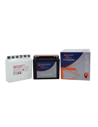 TECNIUM Battery Maintenance Free with Acid Pack - BT12A-BS
