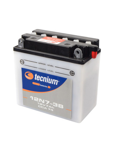 TECNIUM Battery Conventional with Acid Pack - 12N7-3B