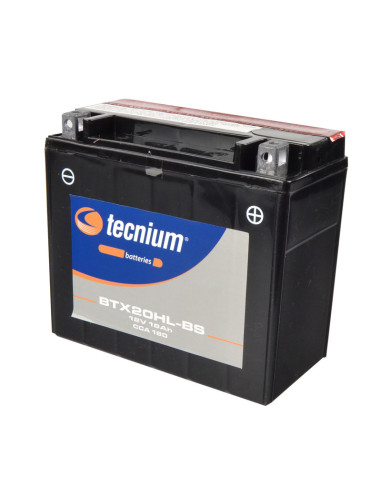 TECNIUM Battery Maintenance Free with Acid Pack - BTX20HL-BS