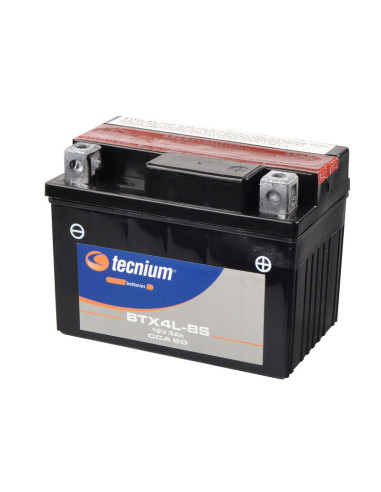 TECNIUM Battery Maintenance Free with Acid Pack - BTX4L-BS
