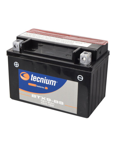 TECNIUM Battery Maintenance Free with Acid Pack - BTX9-BS