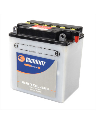 Batterie TECNIUM conventionnelle avec pack acide - BB10L-BP