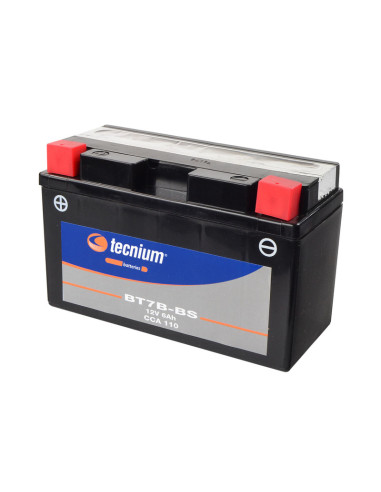 TECNIUM Battery Maintenance Free with Acid Pack - BT7B-BS